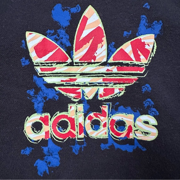 Adidas Black Trefoil Hoodie Size Large - Picture 5 of 9
